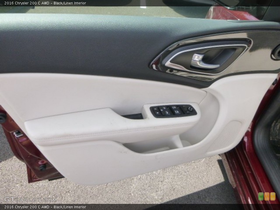 Black/Linen Interior Door Panel for the 2016 Chrysler 200 C AWD #106661033