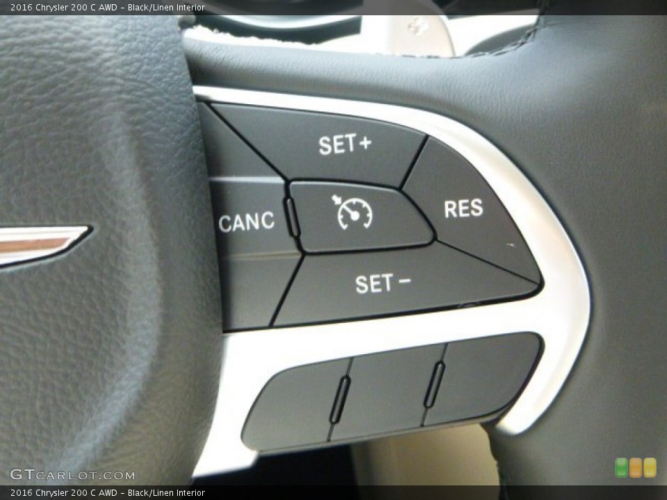 Black/Linen Interior Controls for the 2016 Chrysler 200 C AWD #106661084