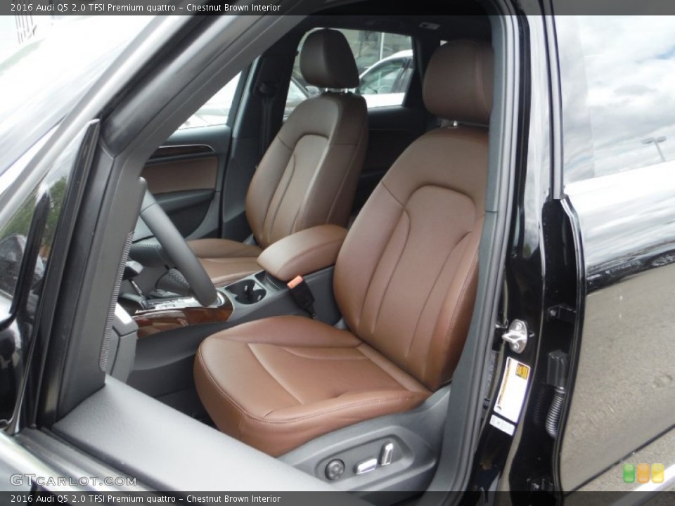 Chestnut Brown Interior Front Seat for the 2016 Audi Q5 2.0 TFSI Premium quattro #106662086