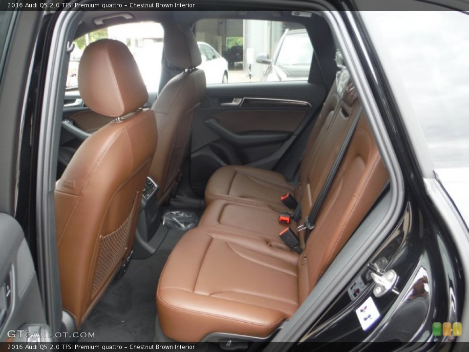 Chestnut Brown Interior Rear Seat for the 2016 Audi Q5 2.0 TFSI Premium quattro #106662206