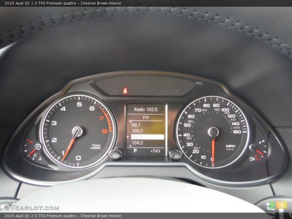 Chestnut Brown Interior Gauges for the 2016 Audi Q5 2.0 TFSI Premium quattro #106662380