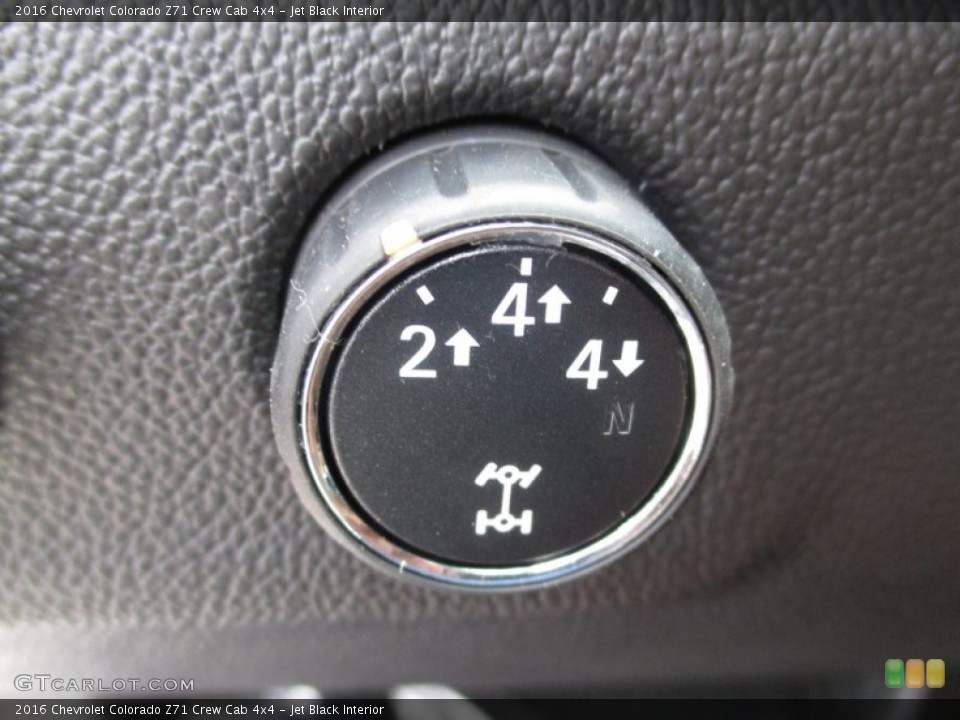 Jet Black Interior Controls for the 2016 Chevrolet Colorado Z71 Crew Cab 4x4 #106662788