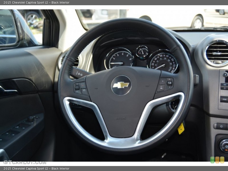 Black Interior Steering Wheel for the 2015 Chevrolet Captiva Sport LS #106665194