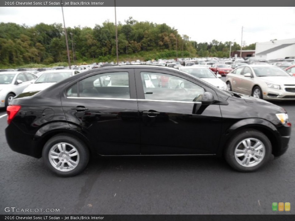 Jet Black/Brick Interior Photo for the 2016 Chevrolet Sonic LT Sedan #106671440