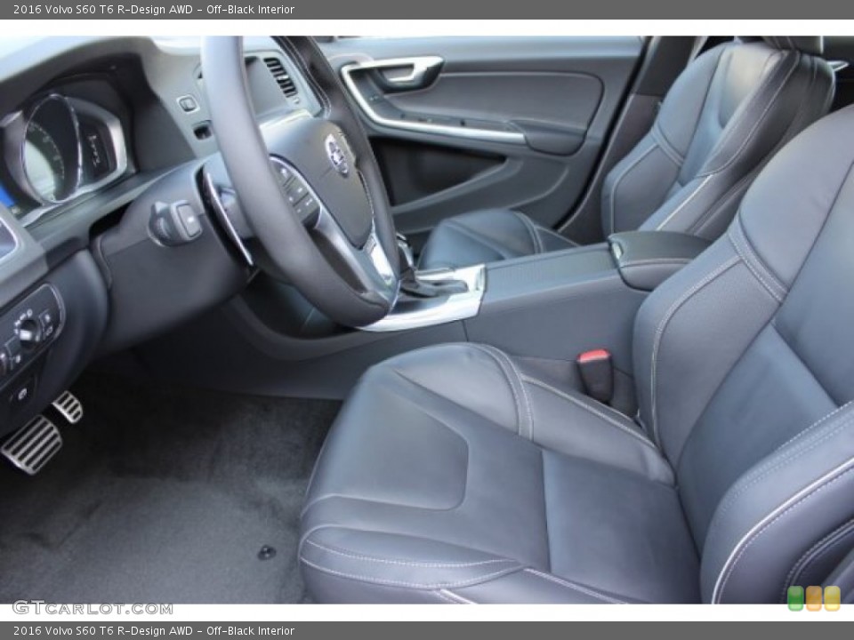 Off-Black Interior Front Seat for the 2016 Volvo S60 T6 R-Design AWD #106672787