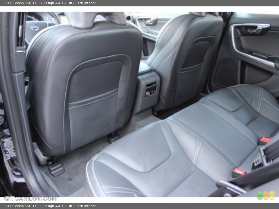 Off-Black Interior Rear Seat for the 2016 Volvo S60 T6 R-Design AWD #106673111