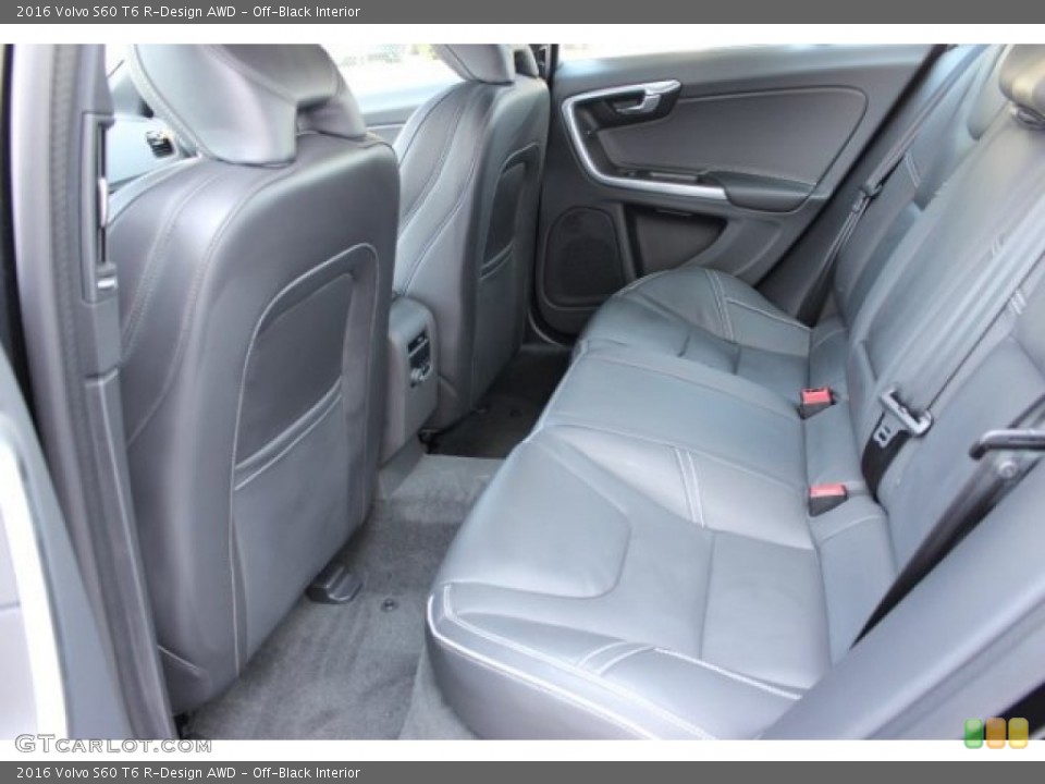 Off-Black Interior Rear Seat for the 2016 Volvo S60 T6 R-Design AWD #106673126
