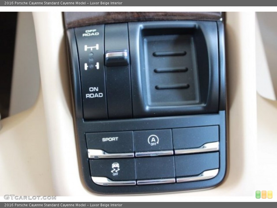 Luxor Beige Interior Controls for the 2016 Porsche Cayenne  #106673591