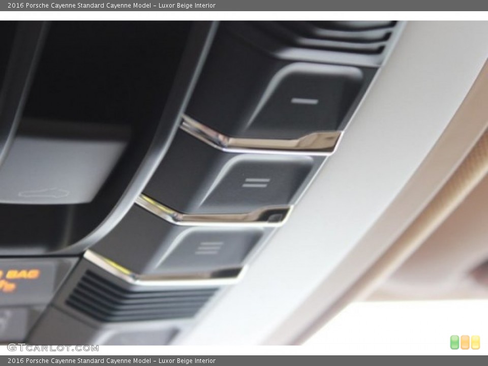 Luxor Beige Interior Controls for the 2016 Porsche Cayenne  #106673666