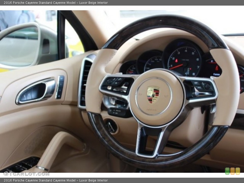 Luxor Beige Interior Steering Wheel for the 2016 Porsche Cayenne  #106673861