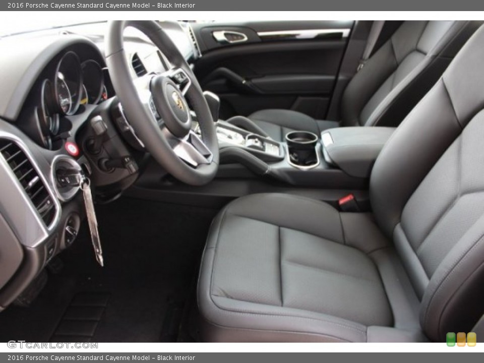 Black Interior Front Seat for the 2016 Porsche Cayenne  #106674473