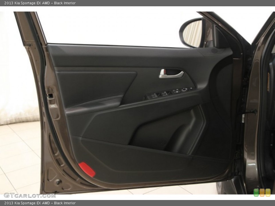 Black Interior Door Panel for the 2013 Kia Sportage EX AWD #106675247