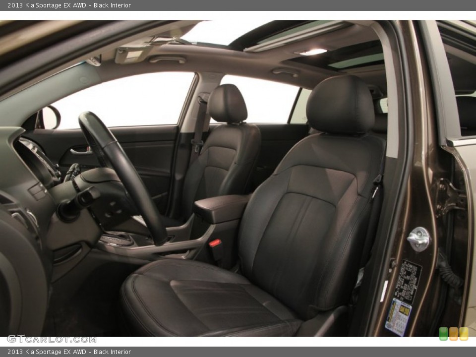Black Interior Photo for the 2013 Kia Sportage EX AWD #106675262