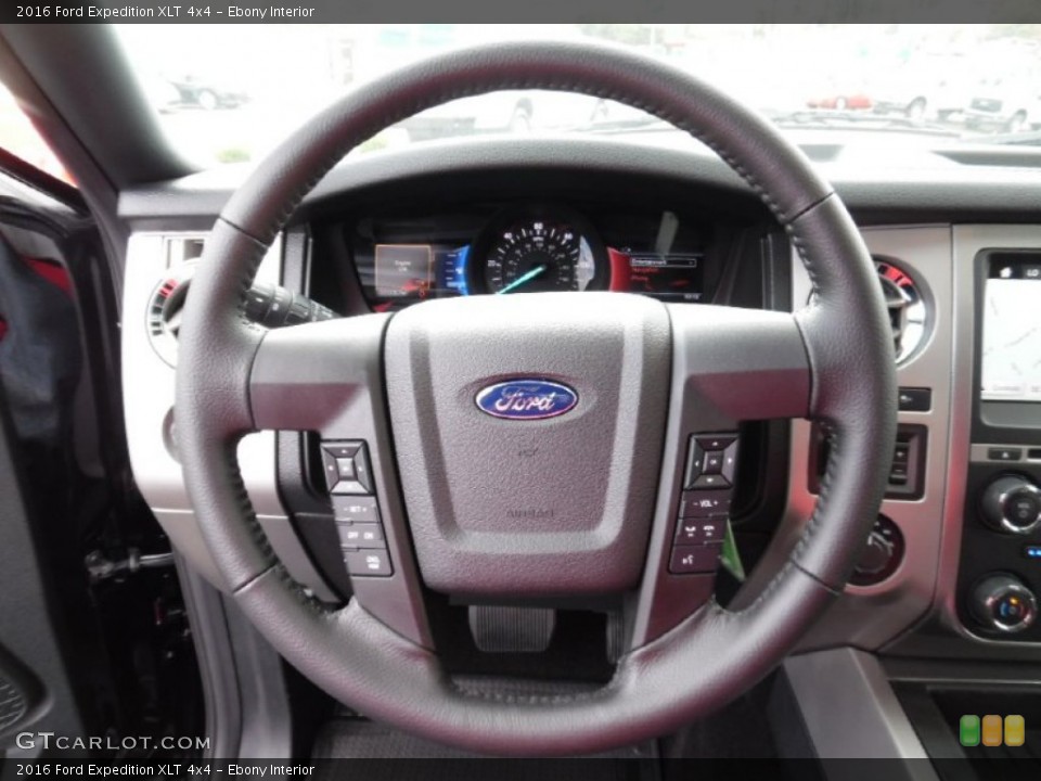 Ebony Interior Steering Wheel for the 2016 Ford Expedition XLT 4x4 #106675544