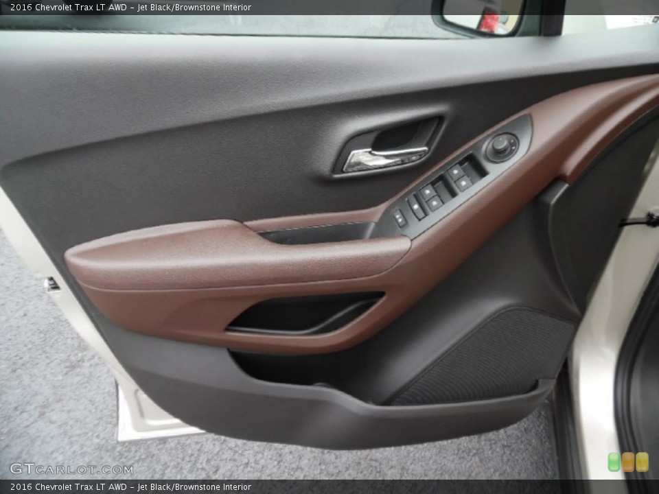 Jet Black/Brownstone Interior Door Panel for the 2016 Chevrolet Trax LT AWD #106675595