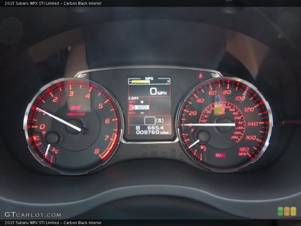 Carbon Black Interior Gauges for the 2015 Subaru WRX STI Limited #106681463