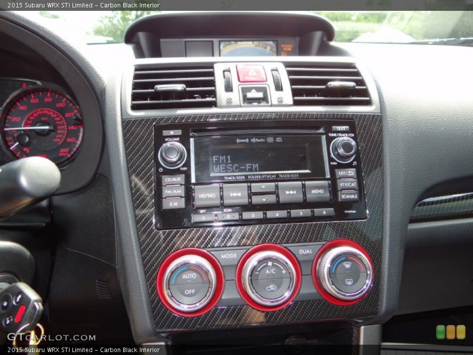 Carbon Black Interior Controls for the 2015 Subaru WRX STI Limited #106681583