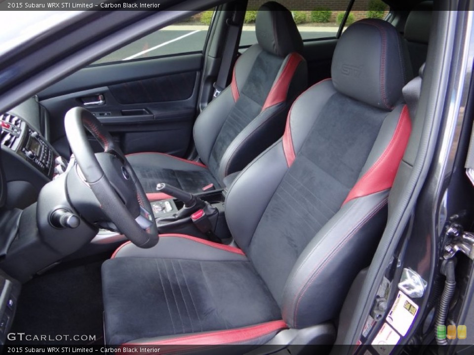 Carbon Black Interior Front Seat for the 2015 Subaru WRX STI Limited #106681856