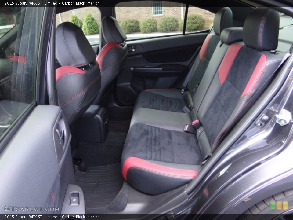 Carbon Black Interior Rear Seat for the 2015 Subaru WRX STI Limited #106681886