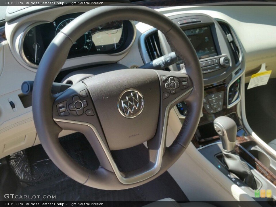 Light Neutral Interior Steering Wheel for the 2016 Buick LaCrosse Leather Group #106686335