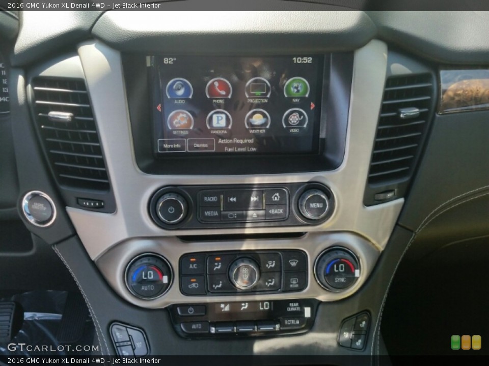 Jet Black Interior Controls for the 2016 GMC Yukon XL Denali 4WD #106686549