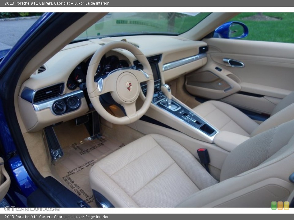 Luxor Beige Interior Photo for the 2013 Porsche 911 Carrera Cabriolet #106689635