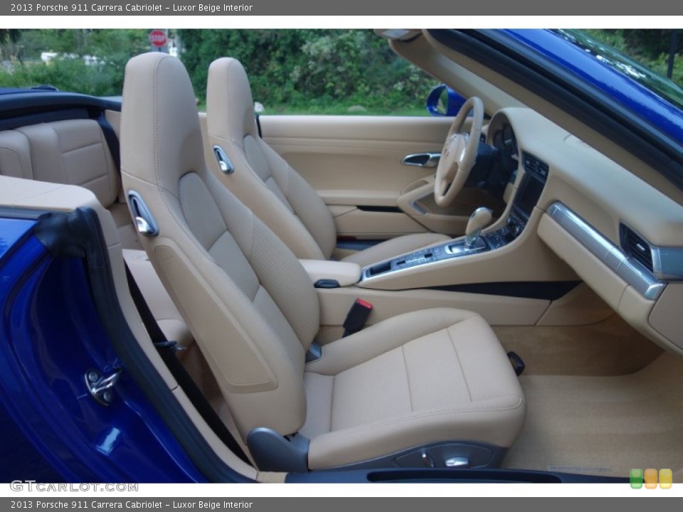 Luxor Beige Interior Front Seat for the 2013 Porsche 911 Carrera Cabriolet #106689656