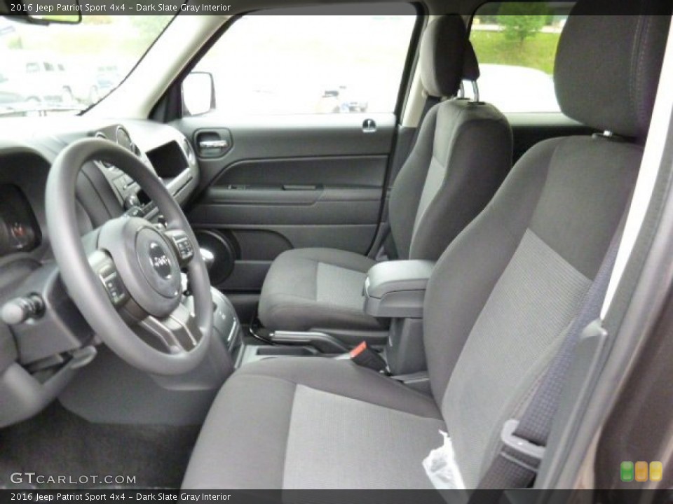 Dark Slate Gray Interior Photo for the 2016 Jeep Patriot Sport 4x4 #106699501