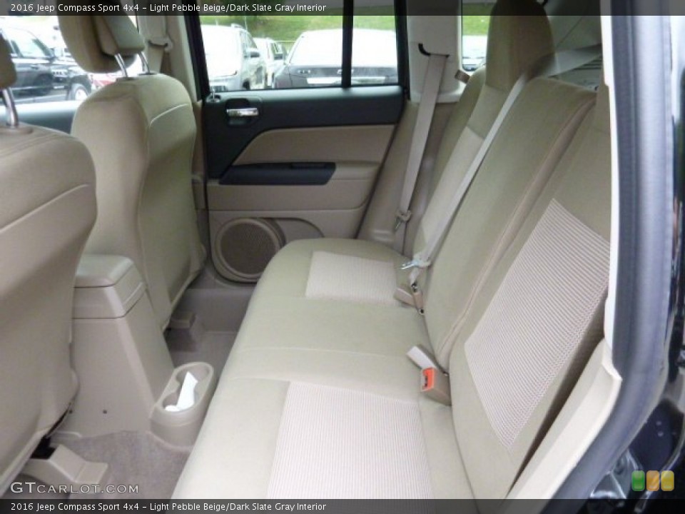 Light Pebble Beige/Dark Slate Gray Interior Rear Seat for the 2016 Jeep Compass Sport 4x4 #106700332