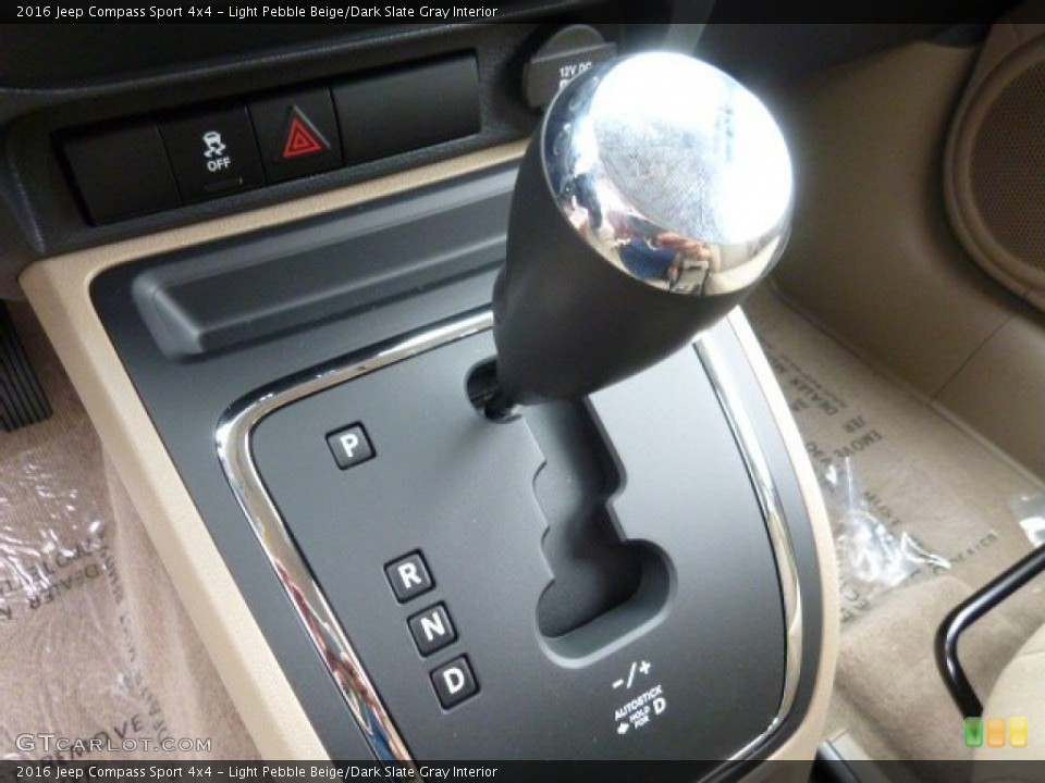 Light Pebble Beige/Dark Slate Gray Interior Transmission for the 2016 Jeep Compass Sport 4x4 #106700537