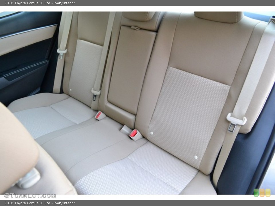 Ivory Interior Rear Seat for the 2016 Toyota Corolla LE Eco #106700899