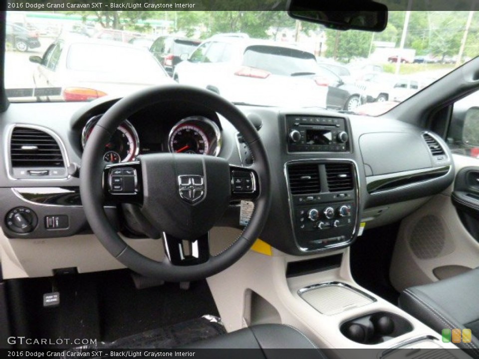 Black/Light Graystone Interior Dashboard for the 2016 Dodge Grand Caravan SXT #106701997
