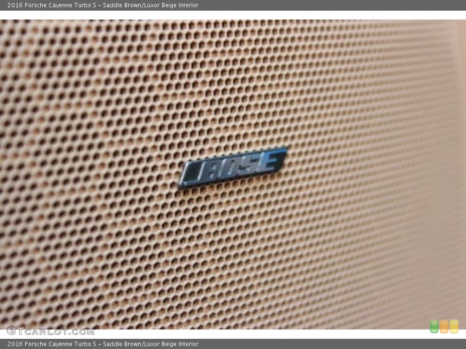 Saddle Brown/Luxor Beige Interior Audio System for the 2016 Porsche Cayenne Turbo S #106702651