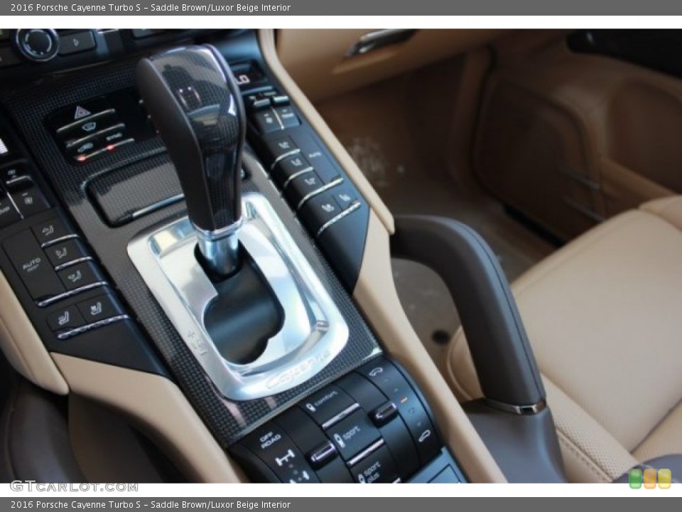Saddle Brown/Luxor Beige Interior Transmission for the 2016 Porsche Cayenne Turbo S #106702762