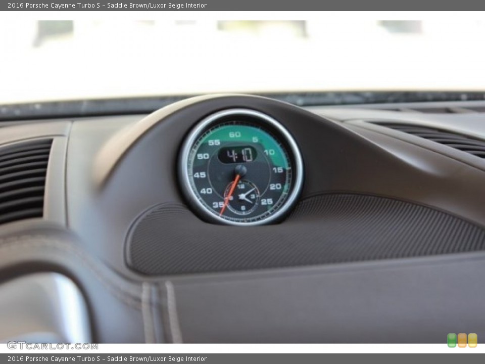 Saddle Brown/Luxor Beige Interior Gauges for the 2016 Porsche Cayenne Turbo S #106702777
