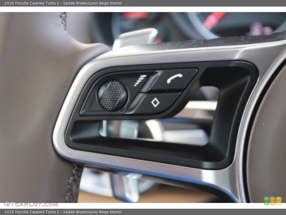 Saddle Brown/Luxor Beige Interior Controls for the 2016 Porsche Cayenne Turbo S #106703044