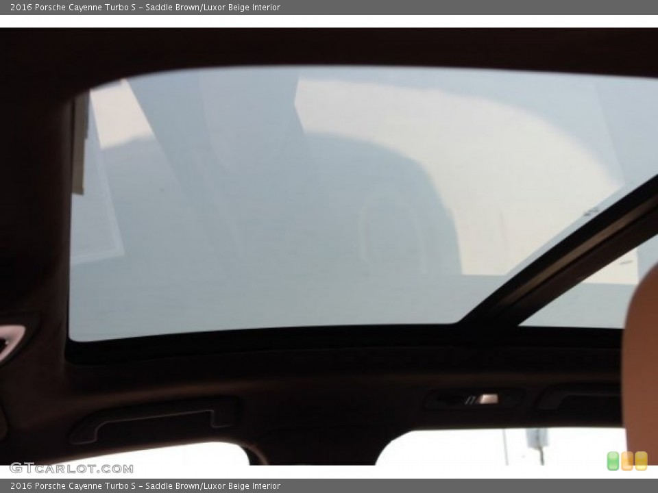Saddle Brown/Luxor Beige Interior Sunroof for the 2016 Porsche Cayenne Turbo S #106703170