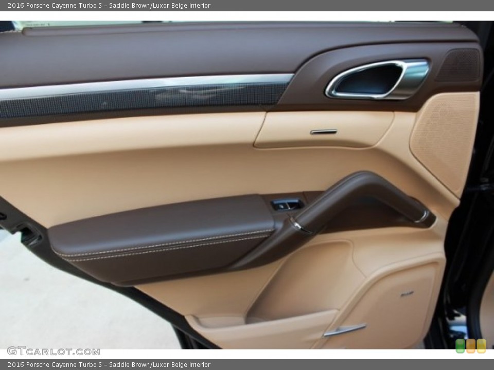 Saddle Brown/Luxor Beige Interior Door Panel for the 2016 Porsche Cayenne Turbo S #106703185