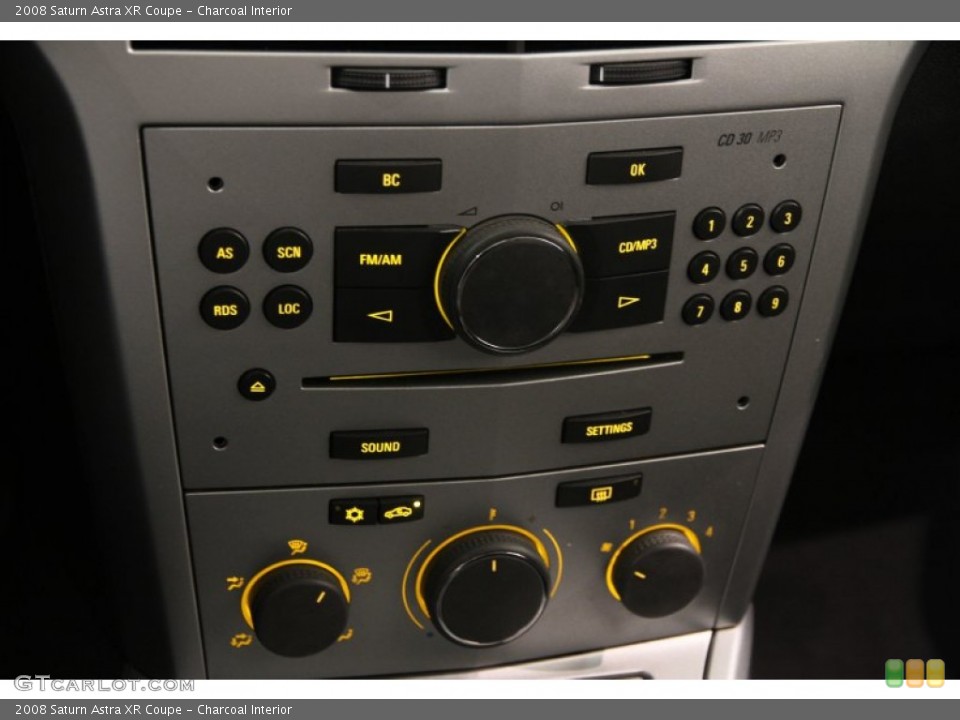 Charcoal Interior Controls for the 2008 Saturn Astra XR Coupe #106703623