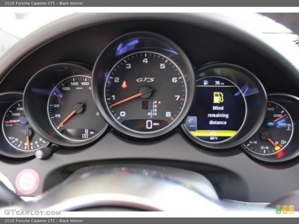 Black Interior Gauges for the 2016 Porsche Cayenne GTS #106704526