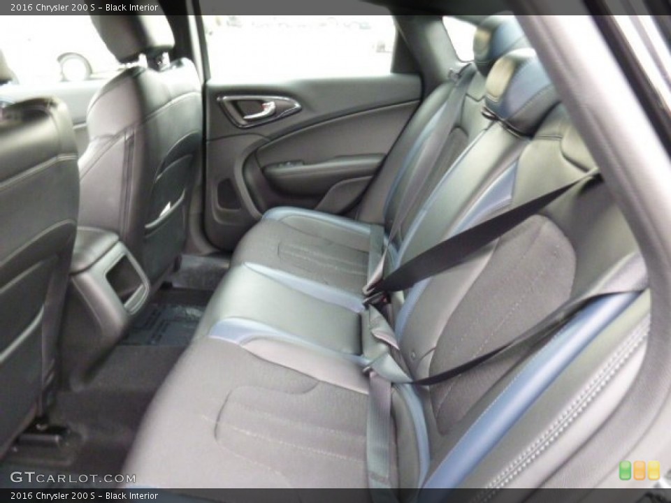 Black Interior Rear Seat for the 2016 Chrysler 200 S #106705090