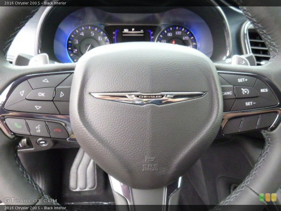 Black Interior Controls for the 2016 Chrysler 200 S #106705189