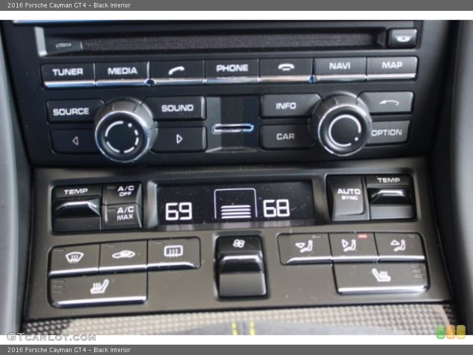 Black Interior Controls for the 2016 Porsche Cayman GT4 #106706683