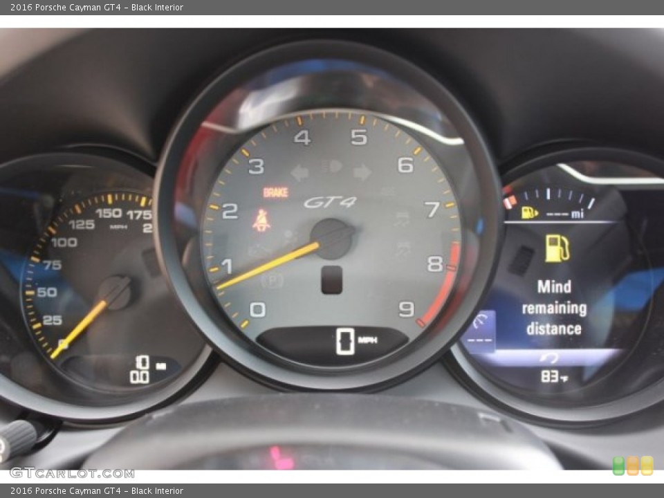 Black Interior Gauges for the 2016 Porsche Cayman GT4 #106707004