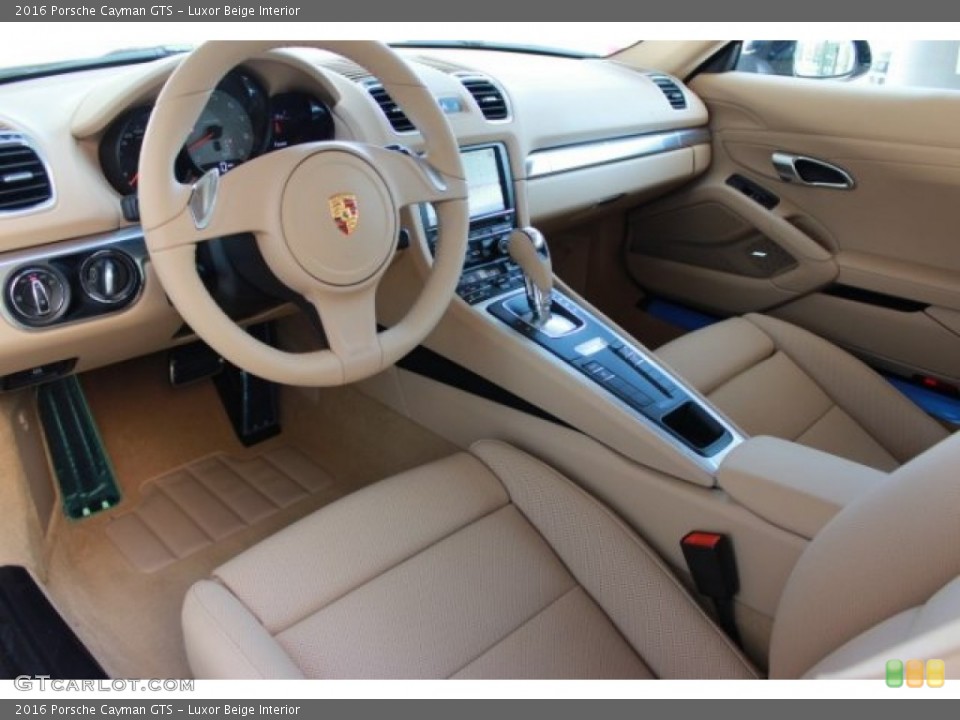 Luxor Beige Interior Prime Interior for the 2016 Porsche Cayman GTS #106707337