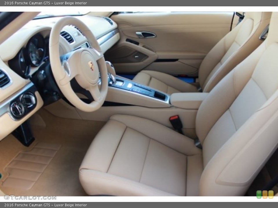 Luxor Beige Interior Front Seat for the 2016 Porsche Cayman GTS #106707343