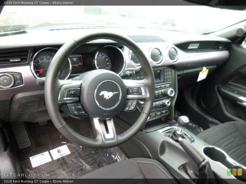 Ebony Interior Prime Interior for the 2016 Ford Mustang GT Coupe #106708618
