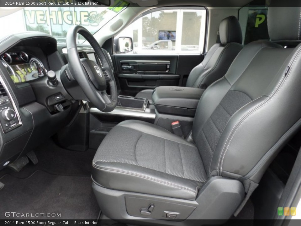 Black Interior Photo for the 2014 Ram 1500 Sport Regular Cab #106708993