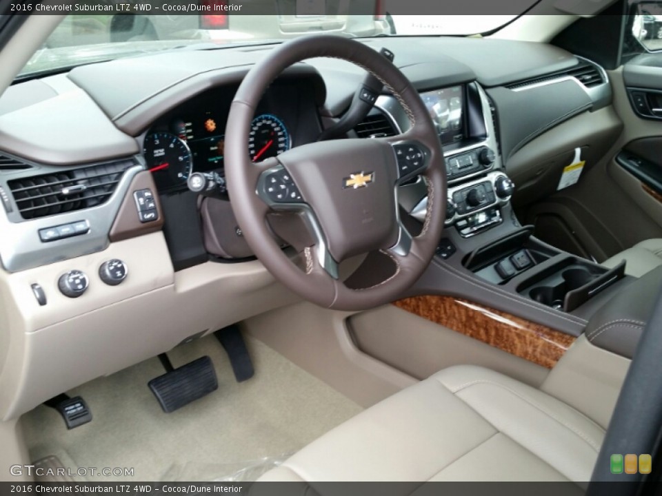 Cocoa/Dune Interior Photo for the 2016 Chevrolet Suburban LTZ 4WD #106716985