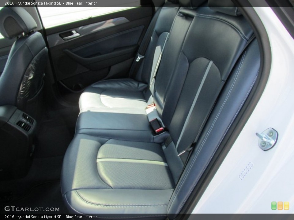 Blue Pearl Interior Rear Seat for the 2016 Hyundai Sonata Hybrid SE #106721638